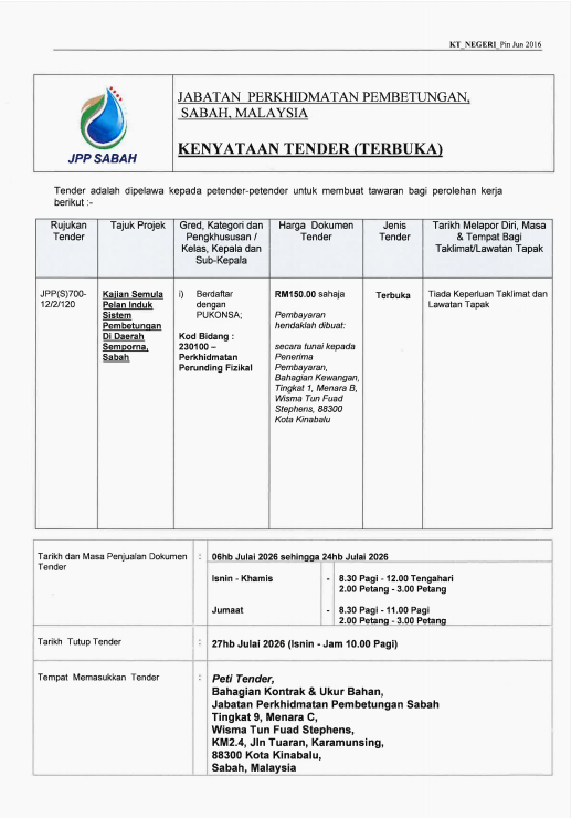 TENDER TERBUKA